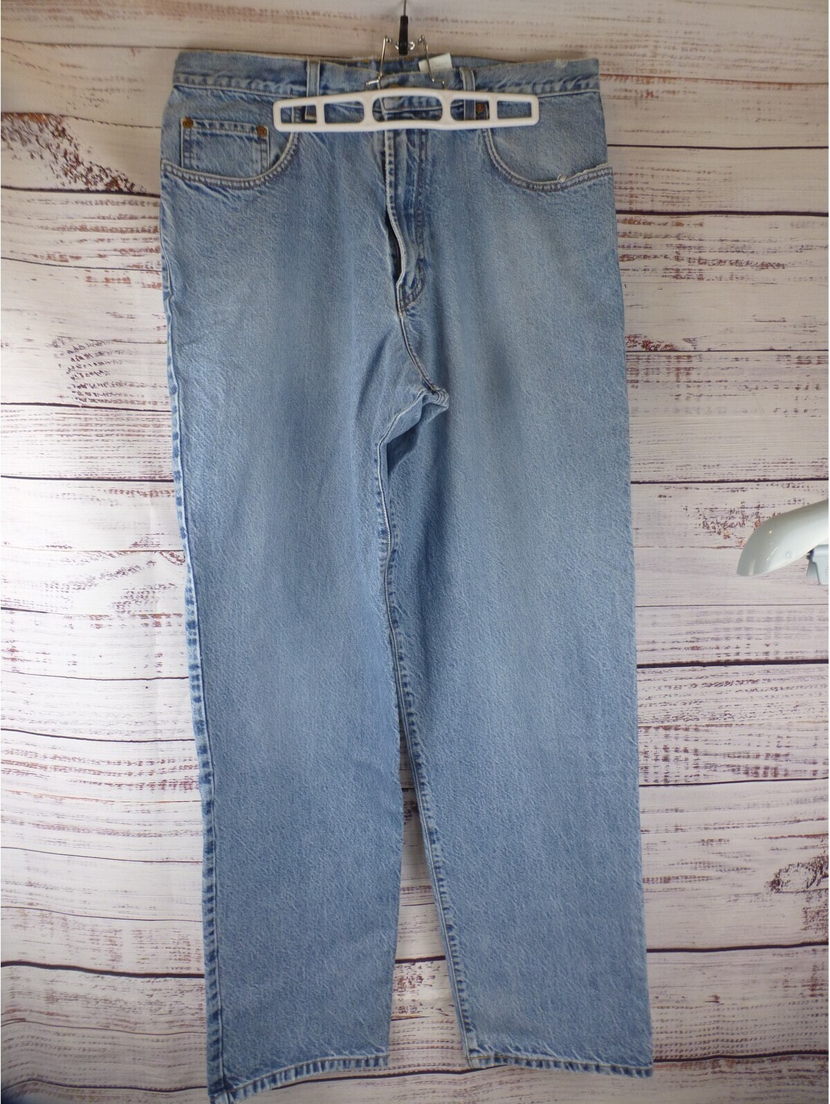 Lucky Brand Jeans Men's Size 36 Relaxed Fit Light Wash Denim Blue Usa - J5a